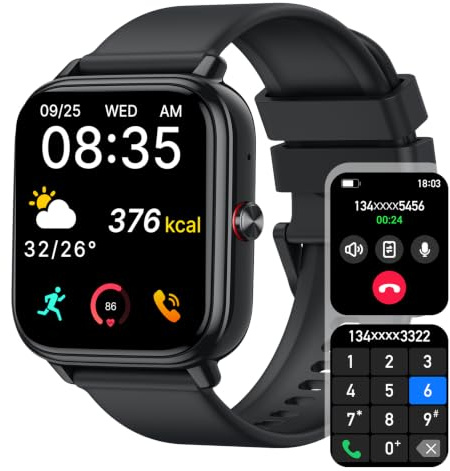 Smart Watch For Men, 20 Day Battery Smart Watches For Women with Heart Rate/Sleep/Fitness Monitor 1.83 Fitness Trackers Smart Watch IP68 Waterproof Activity Tracker for Android iOS Smartwatch