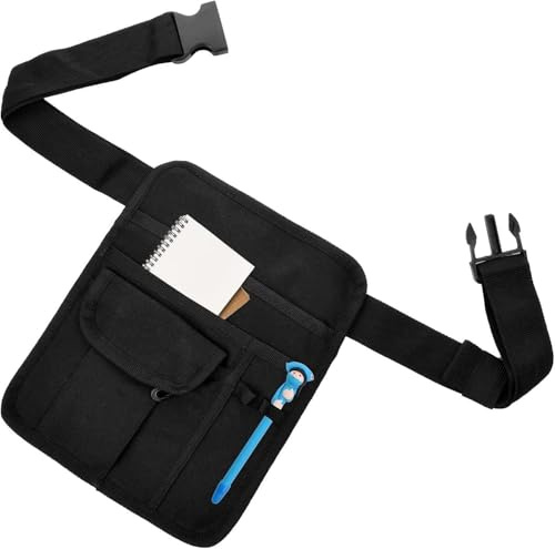 AMSLSIU Sac avec ceinture réglable, résistant à l'usure et facile à nettoyer, sac de ceinture outils réglable, longue durée, pochette de taille serveur