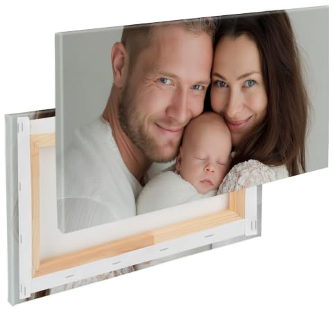 Foto auf Keilrahmen 70x40cm - personalisierte Leinwand - Fotogeschenk | Foto auf Keilrahmen personalisierbar, 70x40cm, Motiv 70B x 40H cm, Keilrahmen