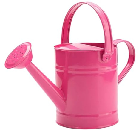 Veesper Annaffiatoio in Metallo per Bambini da 1, 5 Litri per Fiori da Interno e Piante da Esterno, Piccolo annaffiatoio Leggero per Bambini, Attrezzatura da Giardinaggio per