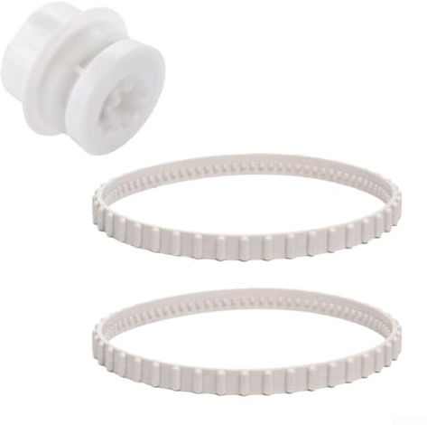 Kit cinghia di trasmissione e cuscinetto ruota, 2 cinghie + 1 cuscinetto per TigerShark Pool Cleaner parti di ricambio materiale in gomma prestazioni di lunga durata manutenzione casa piscina
