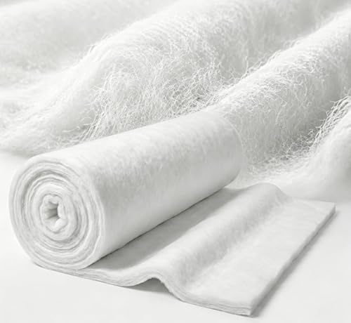 RANJIMA Volumenvlies 200g/m² 1,5x3m Polsterwatte Polstervlies Meterware 100% Polyester ca 20mm dick waschbar Patchwork Quilt Vlies Füllwatte für Nähen Quilten Polstern Basteln Vlieswatte Füllung
