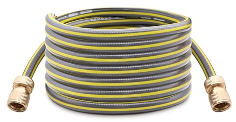 TOPWAYS Gartenschlauch, Anschlussgarnitur 1/2 Zoll für Schlauchtrommel, Messing Schlauchverbinder zum Anschluss von Garten-Wasserpistolen an Wasserhahn und Bewässerung im Freien (Gartenschlauch 3m)