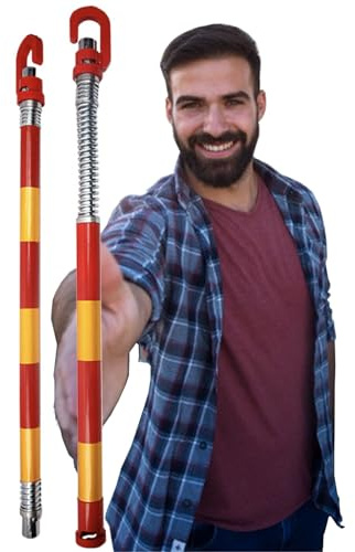 Barra di traino con ammortizzatore bidirezionale per rimorchio, rimovibile e resistente