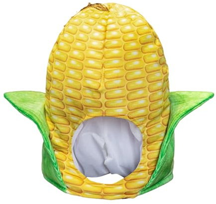 Majskolv hatt - barnmat konst plysch kreativ bondgård cosplay tillbehör för skördefestivaler 33 x 25 cm