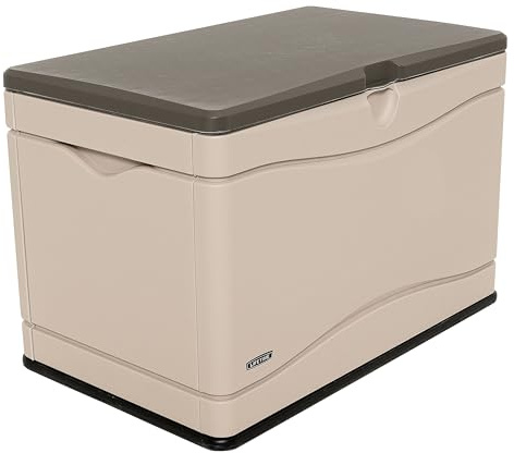 Lifetime Kissenbox Gartentruhe Auflagenbox Sun 99x62x66 (LxBxH) 300l Volumen, 115kg Traglast