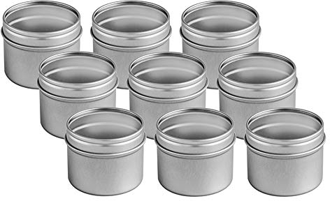 Rimoco 18er Pack kleine Gewürzdosen mit großem Sichtfenster | Ideal für Gewürzschubladen | Höhe: ca. 50 mm, Ø ca. 63 mm | Dosen Material: Weißblech | BPA-frei und lebensmittelecht