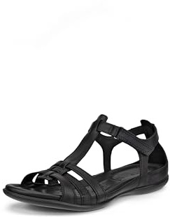 ECCO Damen Flash Sandale, Schwarz, 42 EU