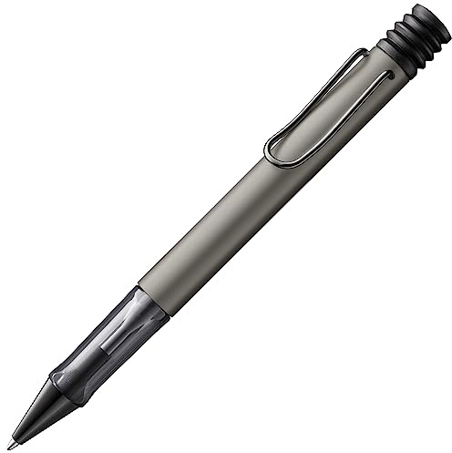Lamy Lx ruthenium Kugelschreiber - leichter Kuli mit transparenten, ergonomischen Griff & eloxiertem Aluminiumgehäuse - inkl. Großraummine M 16 in schwarz & Metalletui