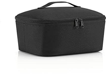 reisenthel coolerbag M Pocket in Schwarz – Kühltasche aus recycelten PET-Flaschen – Ideal für das Mittagessen unterwegs