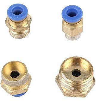 Household Hose Adapter Garden Irrigation 1/8'' 1/4'' 3/8'' 1/2'' Male Thread to 6mm Straight Push in Connector Air Compressor Pneumatic Fittings (Color : 6mm 1I4 inch)