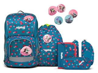 ergobag Unisex Jugend School Bag Set Rucksack, Mehrfarbig (Mehrfarbig), Einheitsgröße