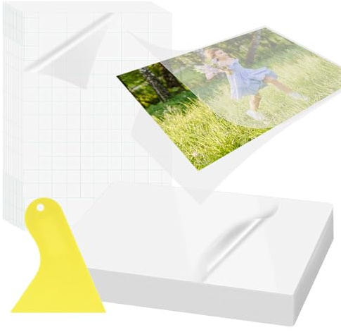 101 Pezzi Fogli Plastificatrice Fogli per Plastificatrice Fogli per Plastificare Pellicole Laminanti Autoadesive Foglio di Laminazione Pouches di Plastificazione ideali per foto e avvisi