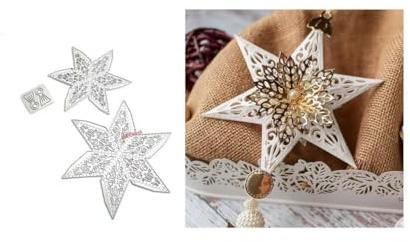 3D Weihnachtsanhänger Stern Stanzschablonen Weihnachten Stanzen für DIY ScrapBooking Album Dekorative Papier Handwerk und Karten Herstellung
