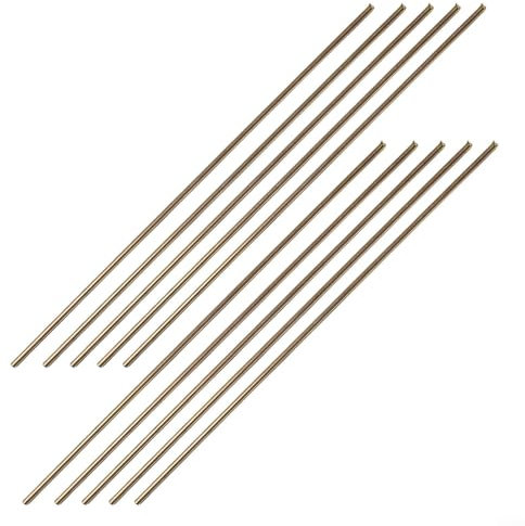 Alanmoship 25Pcs Brass Brazing Welding Rods Brass Brazing Wire, Brazing Rods Brass Solder Welding Rod,For Repair Welding Brazing