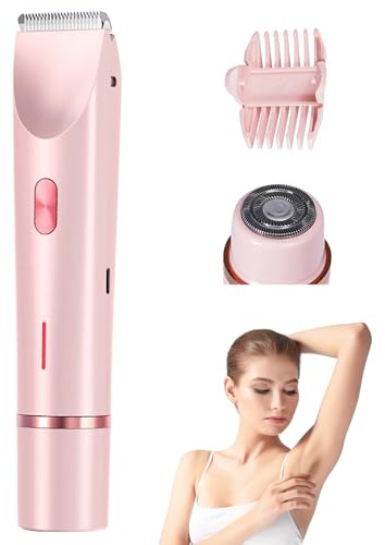 Elektrischer Rasierer für Frauen, 5-in-1 Elektrischer Damenrasierer, Rasierer Damen, Bikini Trimmer, für Gesicht Körper Bein Bikini, USB Aufladung