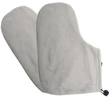 VICASKY 3 Paia Copertura Piedi per alla Paraffina Calzini Termici Elasticizzati Grigi per Trattamenti Idratanti e Callifughi Protezione Comfort per della Casa e