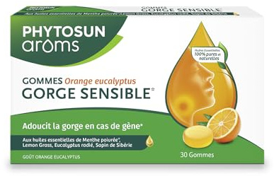 Phytosun Arôms - Pastilles Toux Sèche & Grasse - Naturel* - Action Rapide : Soulage Tous Les Types De Toux** - 20 Pastilles