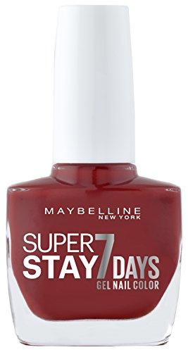 Maybelline New York Vernis à ongles rouge vif Superstay Forever Strong 7 jours ultra longue tenue sans lampe UV 10 ml