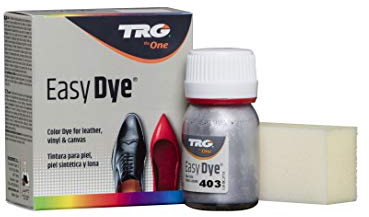 TRG The One - Farbe für Schuhe & Accessoires | Leder-, Canvas- & Kunstlederfarbe mit Schwamm-Applikator | Farbrestaurierung & Schutz | Silber glänzend