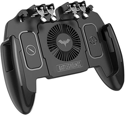 Renoble Mobile Game Controller for PUBG/Call of Duty/Fortnite, Target Trigger Fire Buttons M10 M11 Six Finger Mobile Gamepad Game for Mobile Game Joystick with Heat Dissipation Function 1