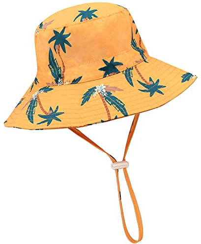 DRESHOW Baby Solhatt Småbarn Solskydd Djurmössa Unisex Sommarhatt med Hakrem UPF 50+