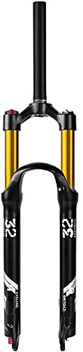 YLXD MTB Forcella Anteriore 26/27.5/29 Pollici 140mm Viaggio, 1-1/8 Dritto/Conico Forcella Mountain Bike Rebound Regolare Freno A Disco QR 9mm A,26