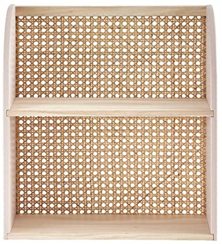 Vertbaudet Kinderzimmer Wandregal mit Rattan „Poesie“ rosa ONE Size