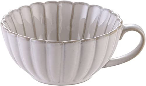 Suppentassen Tassen mit Griff, kleine Keramik-Suppentasse, Frühstücksschale mit Griff, Kaffee, Dessert, mikrowellen- und ofenfest.-blau-250ml 9oz (Color : Blu, Size : 250ml 9oz) ( Color : White )