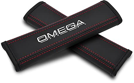 YUNKOU 2 Stück Leder Auto Gurtpolster für Opel Omega Sicherheitsgurt Schulterpolster Innere ZubehöR