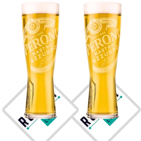 Roxley Peroni X2 - Vaso de media pinta | Vasos Peroni de 28 cl