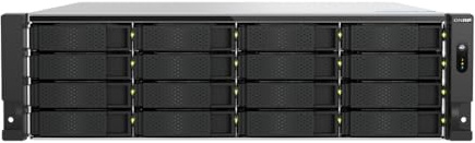 QNAP TS-H1677AXU-RP Server di archiviazione Armadio (3U) AMD Ryzen? 7 7745 32 GB DDR5 0 TB QNAP QTS Nero, Grigio
