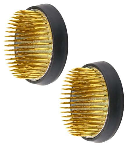 STOBOK Herramienta para Fijar Arreglos de Quince Años Pinchos de Cobre y Base de Caucho Negro, Accesorio para Prolongar la Apreciación Floral y Ayudar a Absorber Agua, Paquete de 2