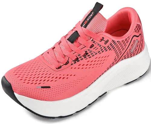 JACKSHIBO Wide Toe Box Shoes Women Arch Support Zero Drop Wide Sneakers