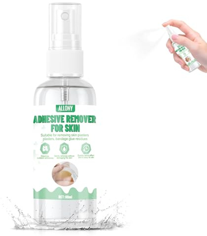 Allony Tiritas Quita Pegamento Adhesivo, Eliminador Adhesivo Spray Ostomia, 60ml