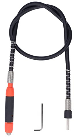 Flexible Shaft Attachment, Rotary Tool Flex Shaft Extension, Grinder Flexible Shaft 5FT, Keyless Chuck Flex Shaft, Flexible Drive Shaft for Polishing