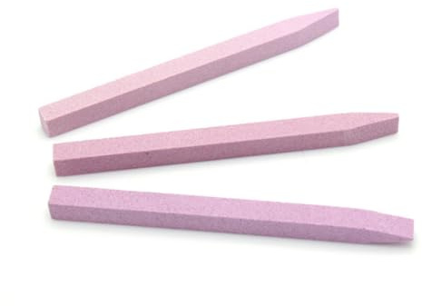 DEARMAMY 2 piezas Limas de Uñas Dobles Rosa Bloque Pulidor Resistente para Manicura y Pedicura Herramienta Esencial para Cuidado de Cutículas y Uñas Acrílicas