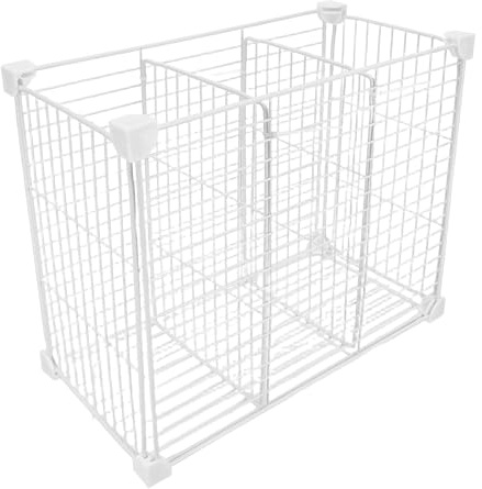 STOBAZA Metal Mesh Freezer Basket Dividers with Modular Deep Refrigerator Storage Drawer Organizer Bins Cold-Resistant Chest Freezer Shelf Separator for Flexible Food Sorting and Easy