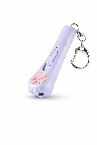 PawnTech - Jouet Chat Interactif ! Jouets pour Chats et Chiens avec Lumière LED I Rechargeable par USB avec 3 Modes Réglables I Marque Française (Bleu Neptune)