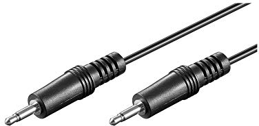 Goobay 50460 Cavo di collegamento audio / cavo trigger / cavo AUX mono con due spine jack da 3,5 mm per il collegamento di dispositivi audio / 2 pin / 1,5 metri
