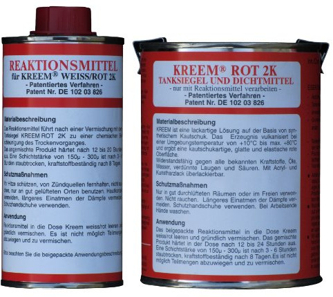 Kreem ROT 2K Tanksiegel 2-teilig 650g