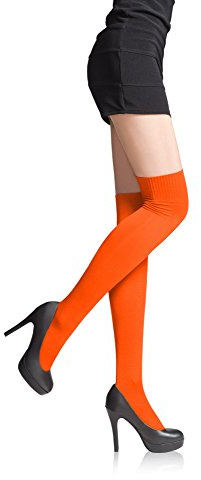 Romartex Überknie Overknee Mikrofaser Strümpfe 60 DEN, orange