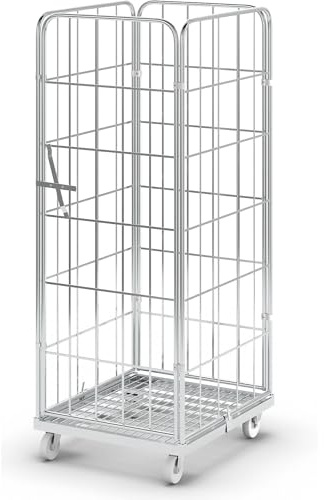 Roll-conteneur en acier, 4 côtés, hauteur h.t. 1830 mm, poids 37,9 kg