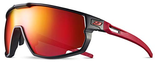 JULBO J5341122 Unisex Adult Sunglasses, Black/Red, Large