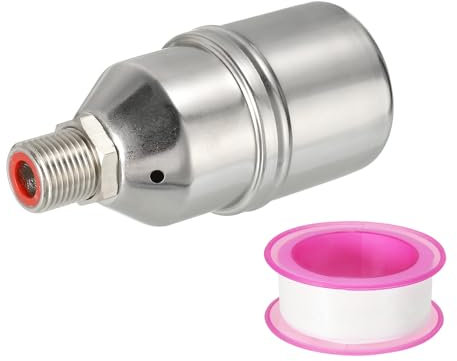 PATIKIL 1/2 Auto Riempire Acqua Serbatoio Valvola Galleggiante, 304 Inox Acciaio Completamente Automatico Acqua Livello Controllo Valvola Auto Riempire Spegnimento Valvola Galleggiante