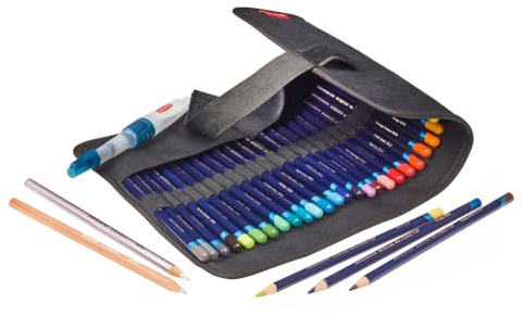 Derwent Pencil Wrap, Black, Accessories Ideal for Sketching and Drawing, Professional Quality Roll Up Pencil Case, Derwent Pencil Wrap, 2306206