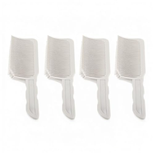4 Pezzi Pettini per Sfumatura da Barbiere, Pettine per Sfumatura Professionale per Taglio Capelli, Pettini per Sfumatura, Pettine a Parte Superiore Piatta Pettine a Parte