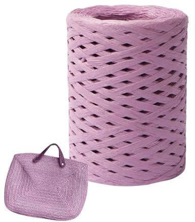Bast Band Naturbast Papierband, Bastgarn Zum Häkeln, Raffiabast Papierband Bast Band Packschnur Für Bastelarbeiten, Bast Raffia Papier Packschnur Für Geschenkverpackung, Weben, Dekoration