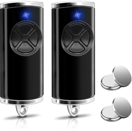 2PCS 868.3 MHz Garage Door Opener for Hörmann BS Hand Transmitter, Replacement Hormann Remote Control Compatible HSE-4-868-BS, HSE2-868-BS, HS4-868-BS, HS1-868-BS, HSS4-868-BS, HSP4-868-BS