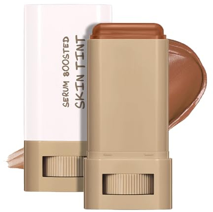 Tinted Moisturizer Stick - Beauty Balm Serum Boosted Skin Tint Concealer - Solid Serum for Boost Skin Tint - Hydrating Full Coverage Concealer - Multiuse Essence Stick